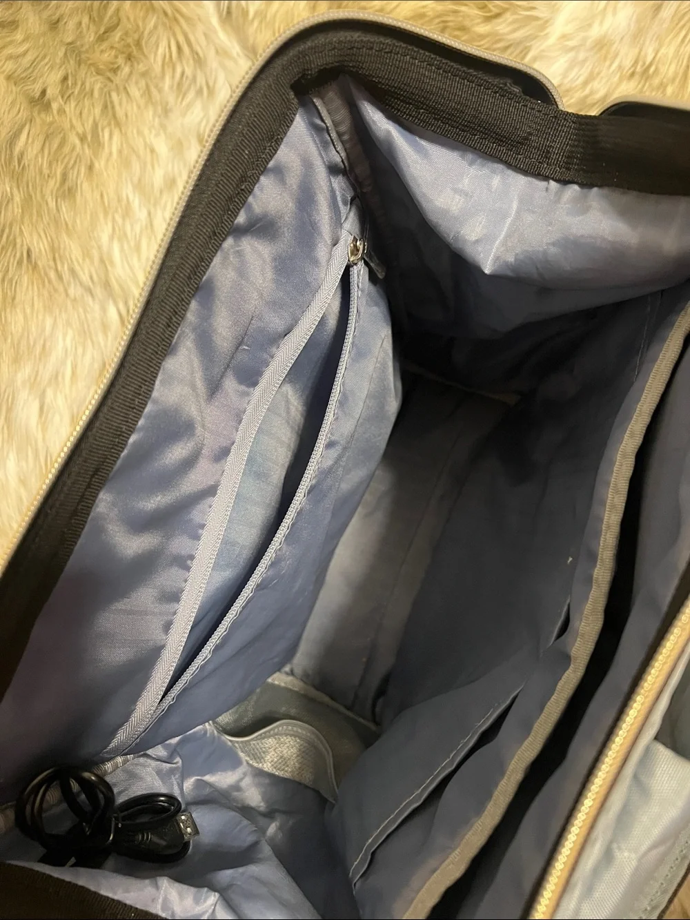 Vankean Backpack: Quilted Light Blue Backpack Tote for Women